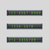 Baseus Square Bar Temporary Parking Number Plate black (CNFT000001)