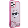 Karl Lagerfeld KLHCP12MLNCHCP iPhone 12/ 12 Pro 6,1" różowy/pink hardcase Glitter Choupette Head