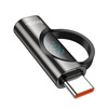 HOCO adapter Typ C (męski) do Lightning (żeński) z wyświetlaczem 3A 60W UA32A czarny