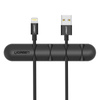 Ugreen 2x samoprzylepny organizer na 4 kable przewody czarny (30762)