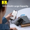 Baseus Qpow Pro+ 10000 mAh 22,5 W Powerbank mit integriertem USB-C-Kabel und Display – Schwarz
