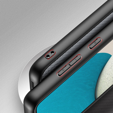 Dux Ducis Fino case is nylon covered Samsung Galaxy A53 5G blue