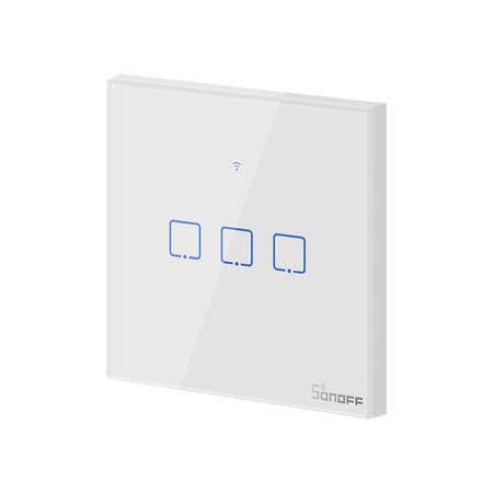 Dotykowy włącznik światła WiFi + RF 433 Sonoff T1 EU TX (3-kanałowy)
