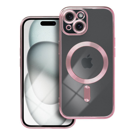 Futerał Electro Mag Cover kompatybilny z MagSafe do IPHONE 15 złoty róż