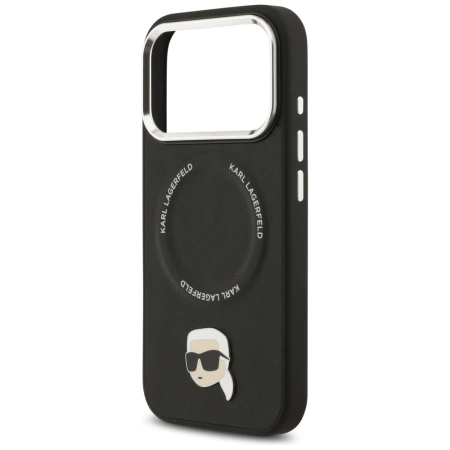 Etui Karl Lagerfeld Karl Pin MagSafe do iPhone 17 Pro - czarne