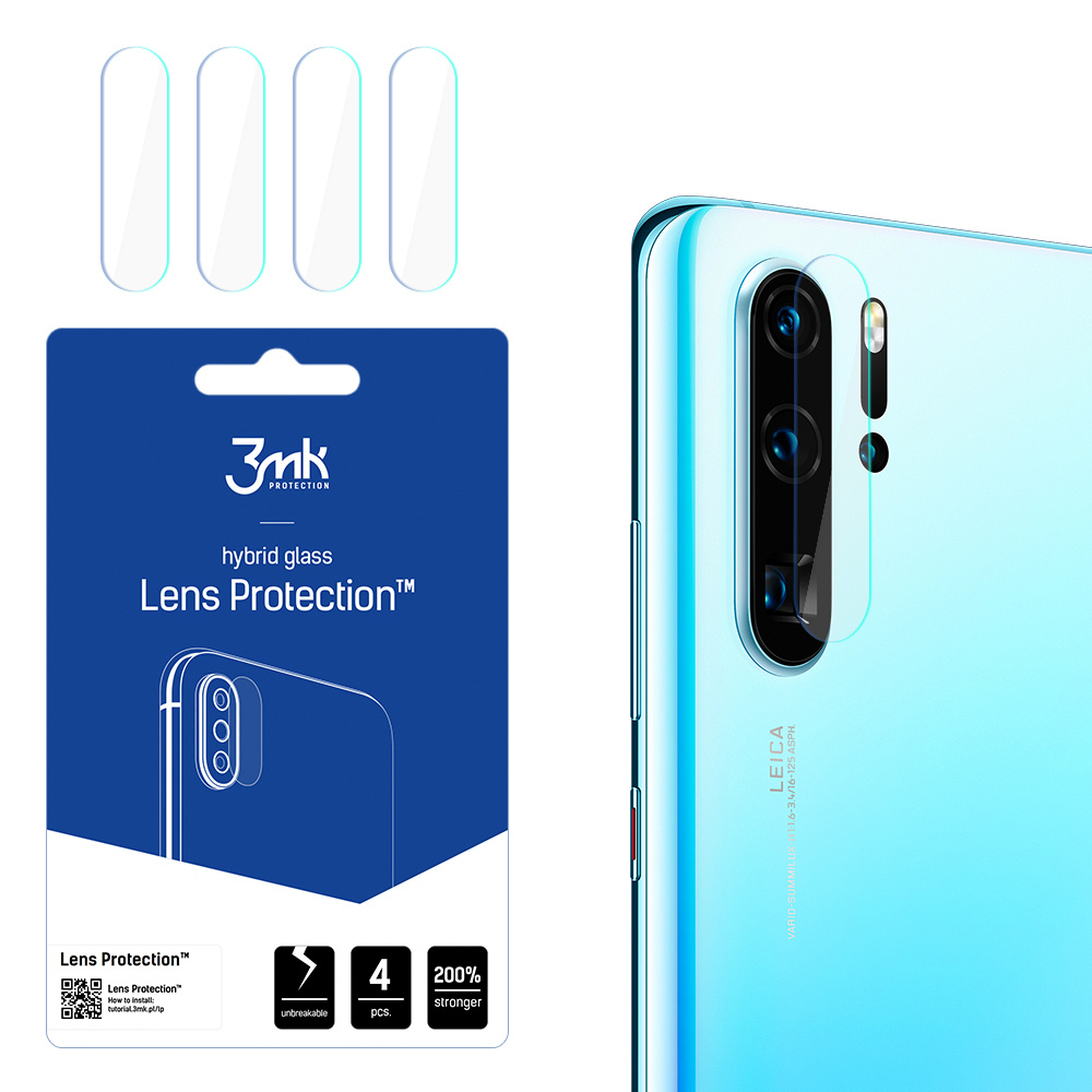 3MK FlexibleGlass Lens Huawei P30 Pro Szkło hybrydowe na obiektyw aparatu 4szt