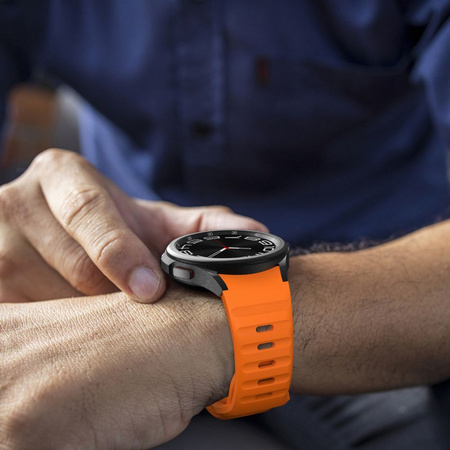 Tech-Protect Silikonband für Samsung Galaxy Watch 4/5/5 Pro/6/7/FE – Orange
