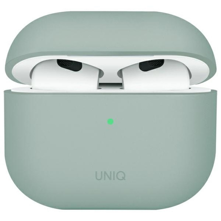 UNIQ etui Lino AirPods 4 Silicone zielony/iceplant green