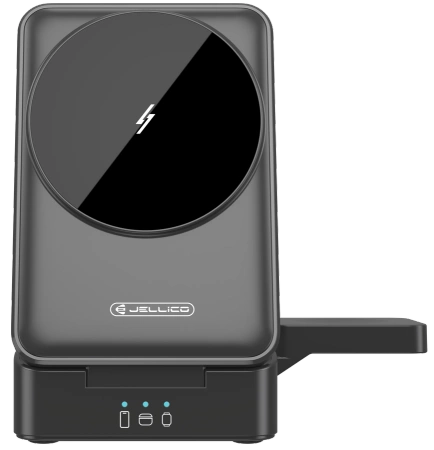 JELLICO 3in1 kabellose Ladegerät W25 15W schwarz