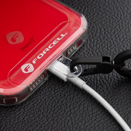 Smycz do telefonu crossbody z regulacją długości Forcell F-Design S10X165 (max 82,5cm w pętli) zielono różowo fioletowa