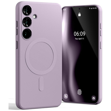 Mercury MagSafe Semi-Silicone Sam S25+ S936 liliowy fiolet /lilac purple