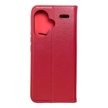 Kabura skórzana SMART PRO do XIAOMI Redmi NOTE 13 PRO Plus 5G bordowy