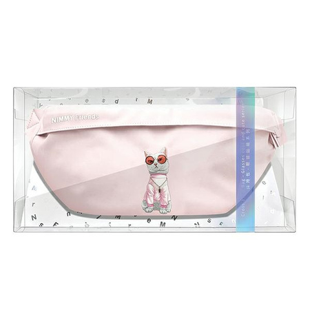 Nimmy Nerka na ramię różowy/pink          Crossbody Glasses Cool Cat