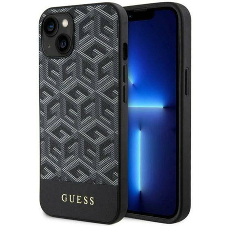Guess GUHMP14MHGCFSEK iPhone 14 Plus 6.7" czarny/black hardcase GCube Stripes MagSafe