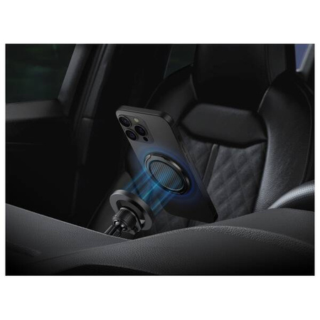 UNIQ Gripfit Premium 360 Magnetic         Mount&Kickstand Uchwyt Magnetyczny czarny/carbon black