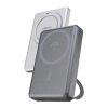 Dudao K28 10000 mAh PD 22,5 W MagSafe Powerbank mit Metallgehäuse und Ringständer - Silber