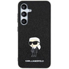 Oryginalne Etui KARL LAGERFELD hardcase Fixed Glitter Ikonik Logo Metal Pin KLHCSA55GKNPSK do Samsung Galaxy A55 czarny