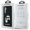 Etui Karl Lagerfeld 3D Rubber Karl&Choupette na Samsung Galaxy S24 FE - czarne