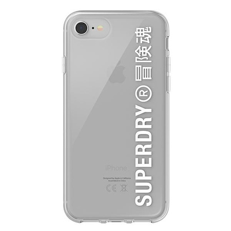 SuperDry Snap iPhone 6/6s/7/8/SE 2020 Clear Case biały/white 41573