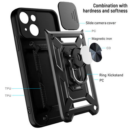 Slide Camera Armor Case do Iphone 14 Pro Czarny
