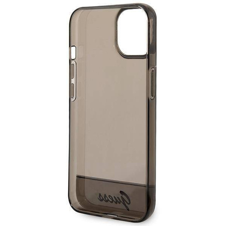 Original Case IPHONE 14 PLUS Guess Hardcase Translucent black