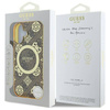 Original Handyhülle IPHONE 16 Guess Hardcase IML Peony On 4G Background MagSafe (GUHMP16SH4PYEEW) braun
