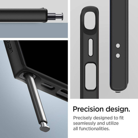 Etui Spigen Ultra Hybrid na Samsung Galaxy S24 Ultra - przezroczysto-czarne
