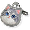 Etui na lokalizator / brelok Nimmy New   Big Eyed Pet 2.0 Cat szary