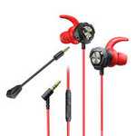WK Design YB01 Gaming Series In-Ear-Gaming-Kopfhörer 3,5-mm-Mikrofon mit Miniklinke, Rot (YB01-red)