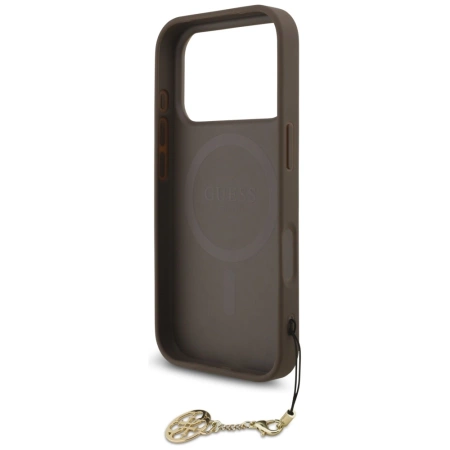 Guess 4G Charms Collection MagSafe case for iPhone 17 Pro - brown