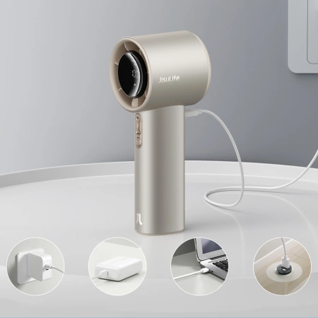 Jisulife Handventilator Pro1 S FA53PRO Tragbarer USB-Ventilator - Hellbraun