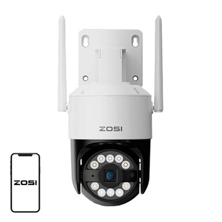 IP Outdoor Camera ZOSI C296 WiFi Pan Tilt 8MP Dual IP66 with 32GB microSD card