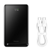 Baseus Magnetic Bracket Powerbank mit MagSafe Wireless Charging 10000mAh 20W Overseas Edition weiß (PPCX000202) + USB Type C Baseus Xiaobai Series 60W 0.5m