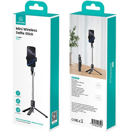 Selfie Stick USAMS ZB324 Mini Wireless   czarny