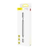 Baseus Golden Cudgel dwustronny pojemnościowy rysik disc stylus + żelopis długopis srebrny (ACPCL-0S)