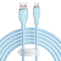 Kabel Baseus Pudding 100W USB-A - USB-C 2m - niebieski