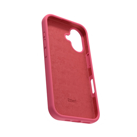 Nakładka Etteri Silicone Case do iPhone 16 Plus 6,7" malinowa