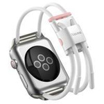 Baseus pasek opaska bransoleta do Apple Watch 38 mm / 40 mm biały (LBAPWA4-A24)