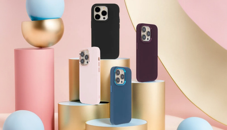 Nakładka Satin Touch do Samsung Galaxy A54 5G ciemnoniebieska