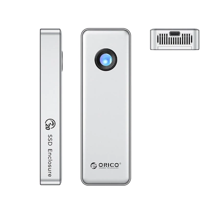 Kieszeń dyskowa M.2 NVME USB-C 3.2 20Gbps - srebrna