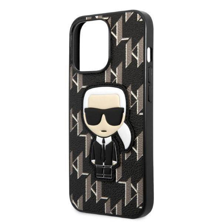 Oryginalne Etui IPHONE 13 PRO Karl Lagerfeld Hardcase Monogram Ikonik Patch czarne