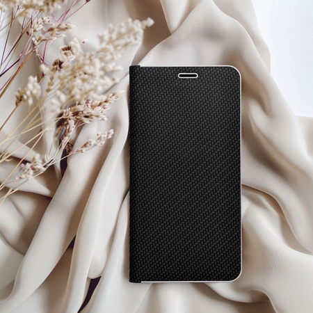 Kabura LUNA Book Carbon do SAMSUNG S25 Edge czarny