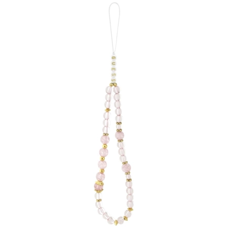 Etui Guess IML Flowers Pearl Strap MagSafe na iPhone 17 Pro - różowe