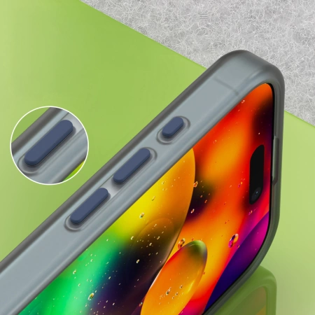 Etui Magnetic Abrasive na iPhone 17 kompatybilne z MagSafe - matowe niebieskie