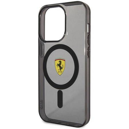 Ferrari FEHMP14XURKK iPhone 14 Pro Max 6,7" schwarz/schwarz Hardcase Translucent Magsafe