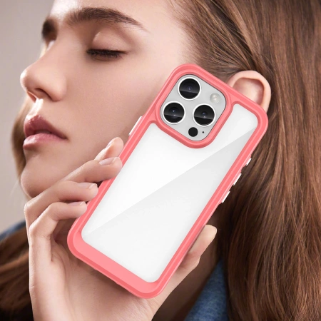 Outer Space Case with Gel Frame for iPhone 16 Pro Max - Red
