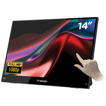 Monitor przenośny dotykowy Verbatim      LIGHT 14" FHD czarny 32400