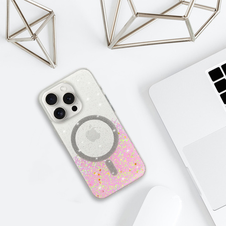 Tel Protect Moonlite Magsafe Case do Iphone 16 Pro różowy clear