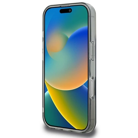 Etui Karl Lagerfeld IML Metal Karl&Choupette Head MagSafe na iPhone 16 Pro - czarne