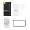 Baseus Set of 2x Tempered Glass for iPhone 14 Pro Max Full Screen with Speaker Cover 0.3mm + Mounting Frame